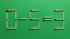 Quali due fiammiferi devi spostare per rendere corretta l’uguaglianza: test del QI